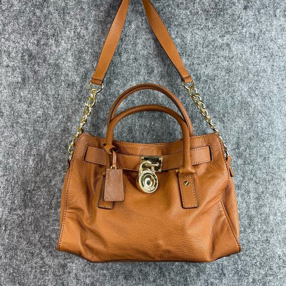 Michael Kors Womens Brown Leather Shoulder Bag - Picture 1 of 8
